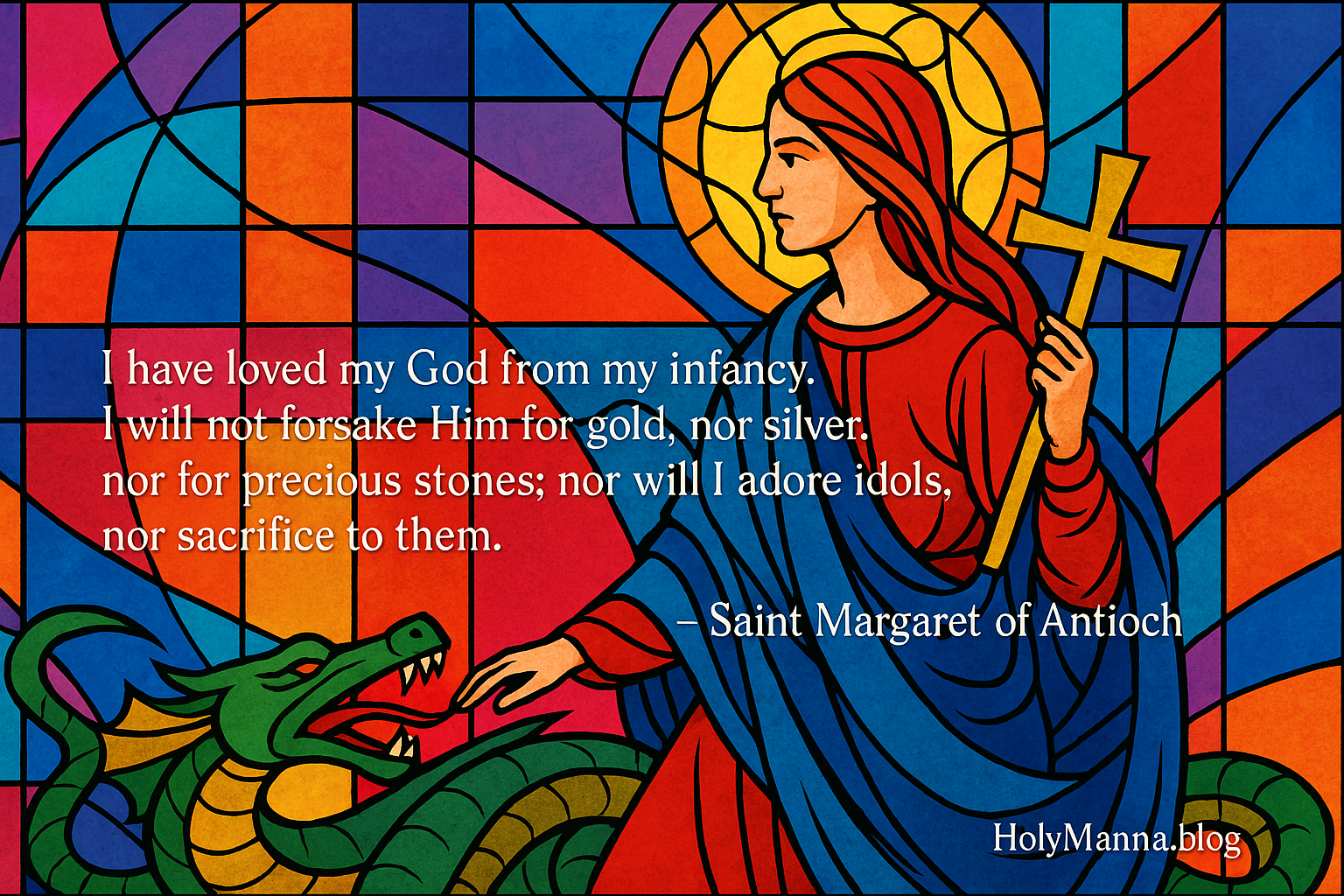 July 20th – Saint of the Day: Saint Margaret of Antioch, Virgin & Martyr
