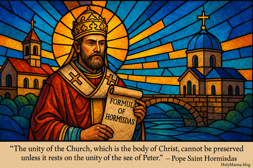 August 6th – Saint of the Day: Pope Saint Hormisdas