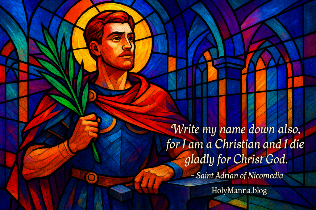 September 8th – Saint of the Day: Saint Adrian of Nicomedia,&nbsp;Martyr