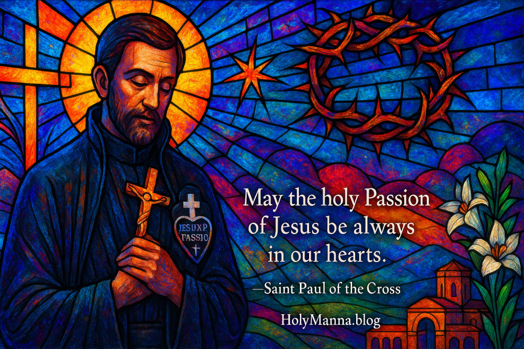 October 19th – Saint of the Day: Saint Paul of the Cross,&nbsp;Mystic