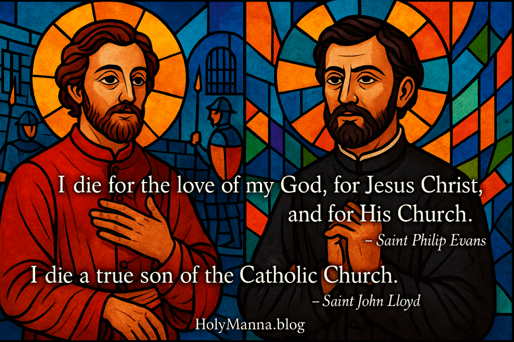 July 22nd – Saint of the Day: Saints Philip Evans & John Lloyd, Martyrs