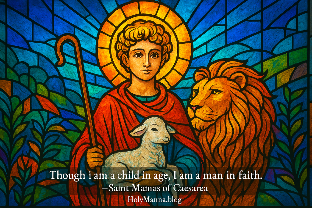 August 17th – Saint of the Day: Saint Mamas of&nbsp;Caesarea