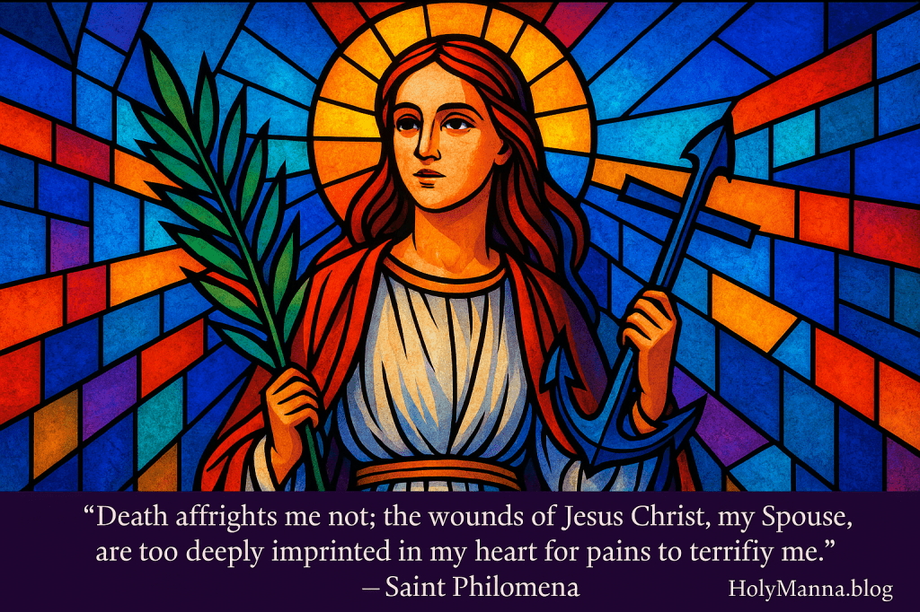 August 11th – Saint of the Day: Saint Philomena, Virgin & Martyr