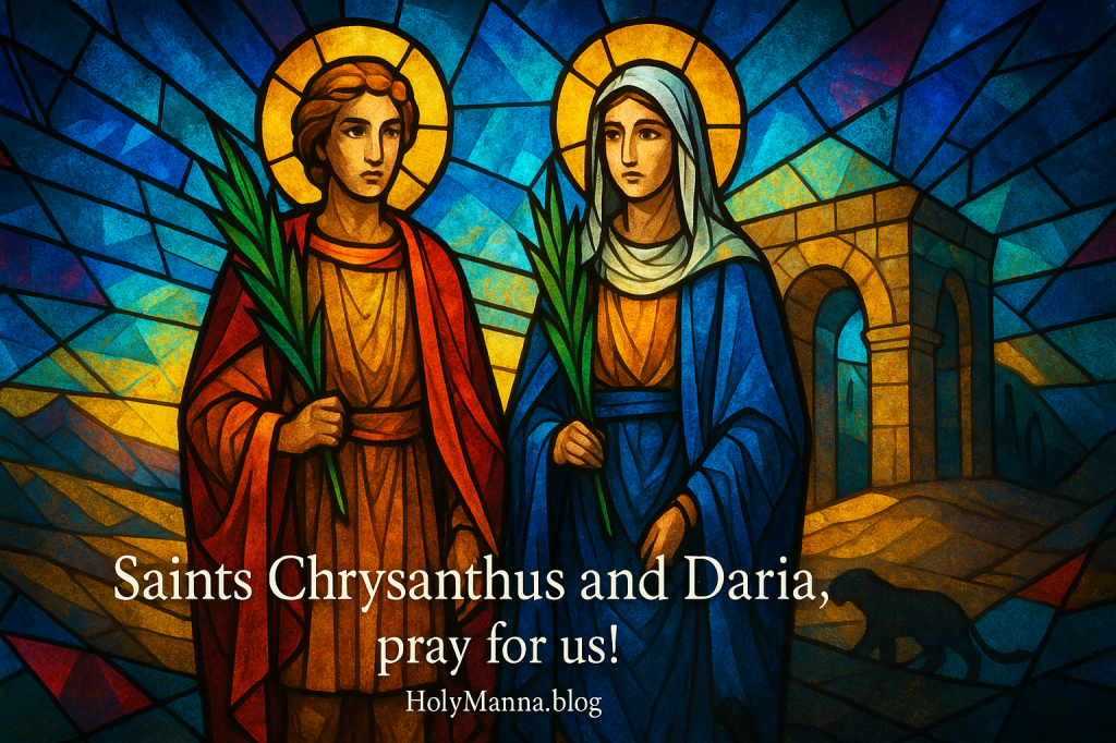 October 25th – Saint of the Day: Saints Chrysanthus & Daria,&nbsp;Martyrs
