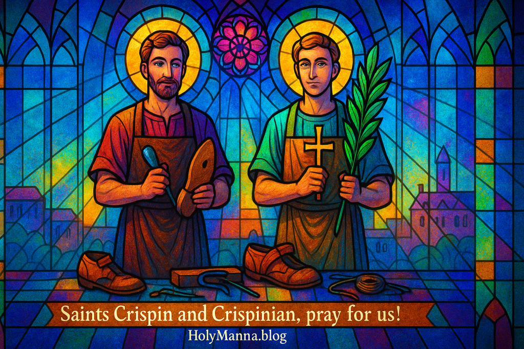 October 25th – Saint of the Day: Saints Crispin and Crispinian,&nbsp;Martyrs