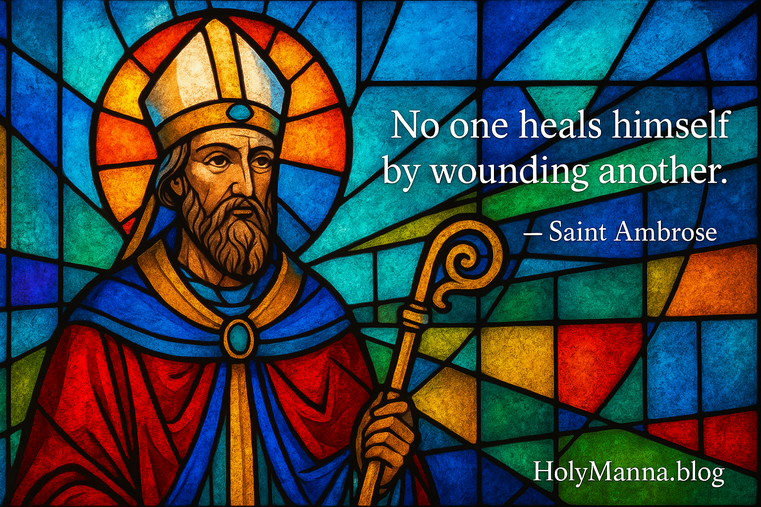 December 7th – Saint of the Day: Saint Ambrose, Bishop & Doctor of the Church