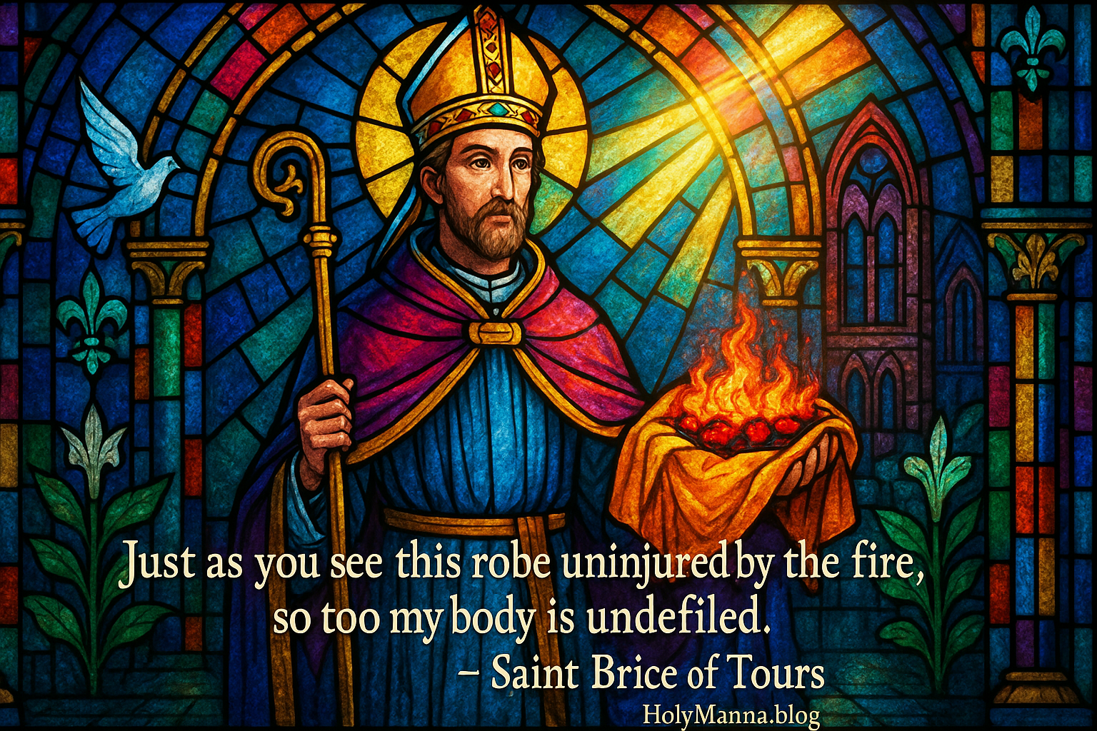November 13th – Saint of the Day: Saint Brice of Tours, Bishop