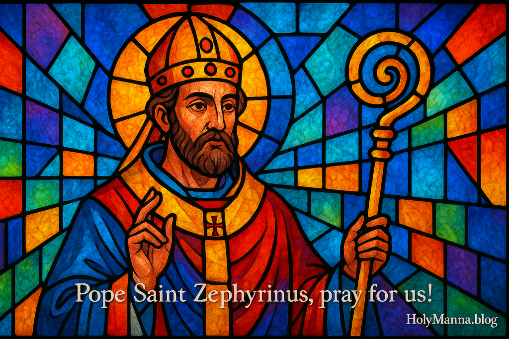 December 20th – Saint of the Day: Pope Saint Zephyrinus