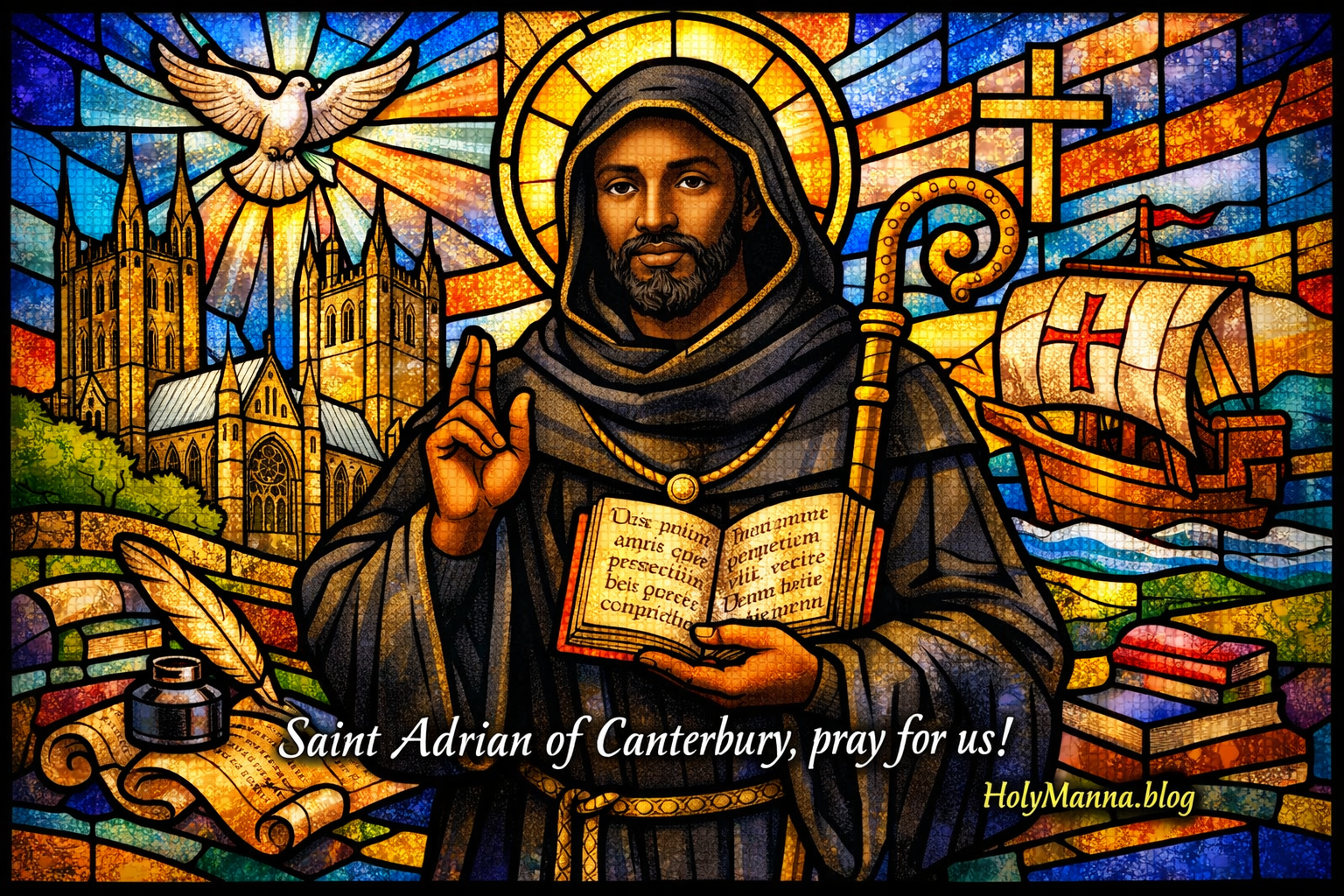 January 9th – Saint of the Day: Saint Adrian of&nbsp;Canterbury