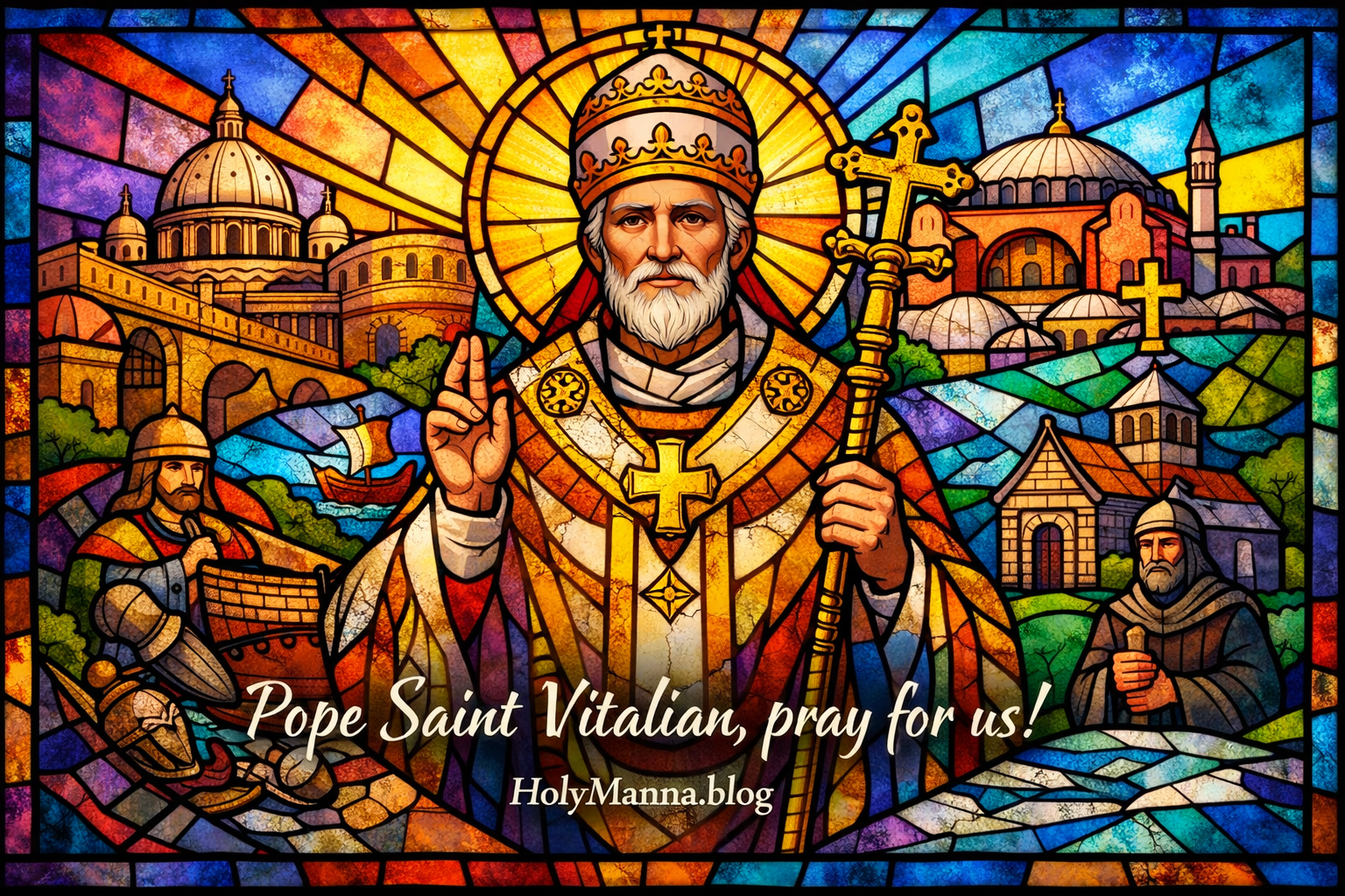 January 27th – Saint of the Day: Pope Saint Vitalian