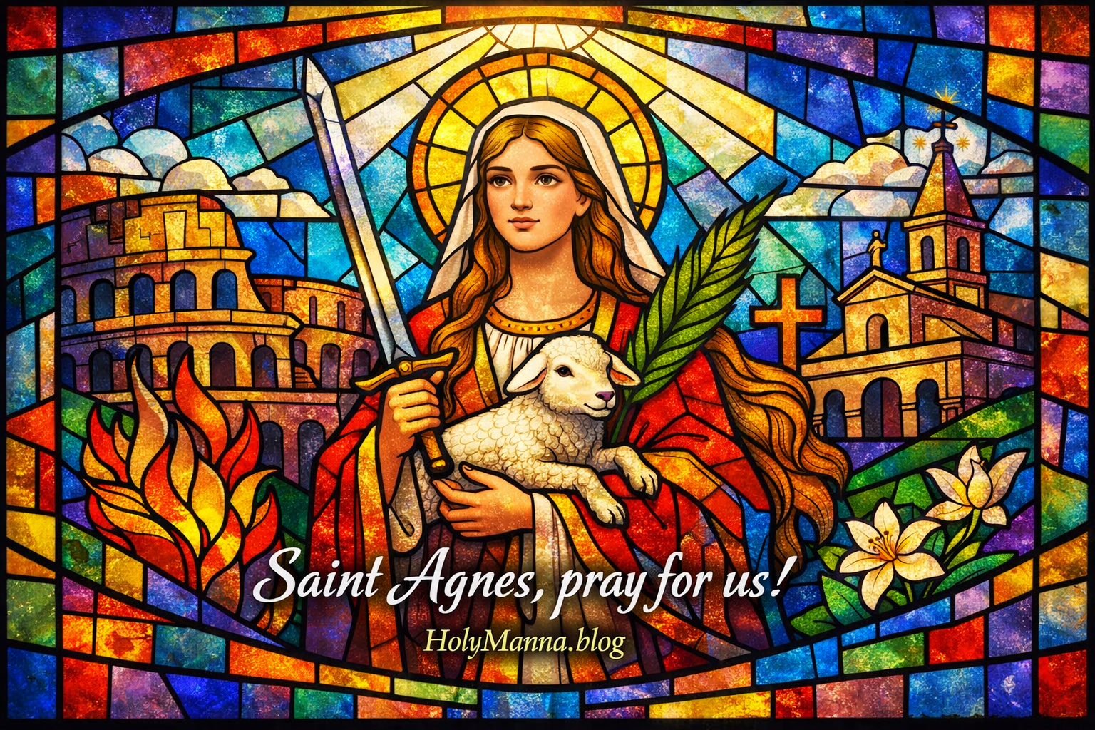 January 21st – Saint of the Day: Saint Agnes, Virgin & Martyr
