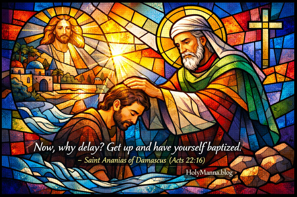 January 25th – Saint of the Day: Saint Ananias of Damascus, Bishop &&nbsp;Martyr