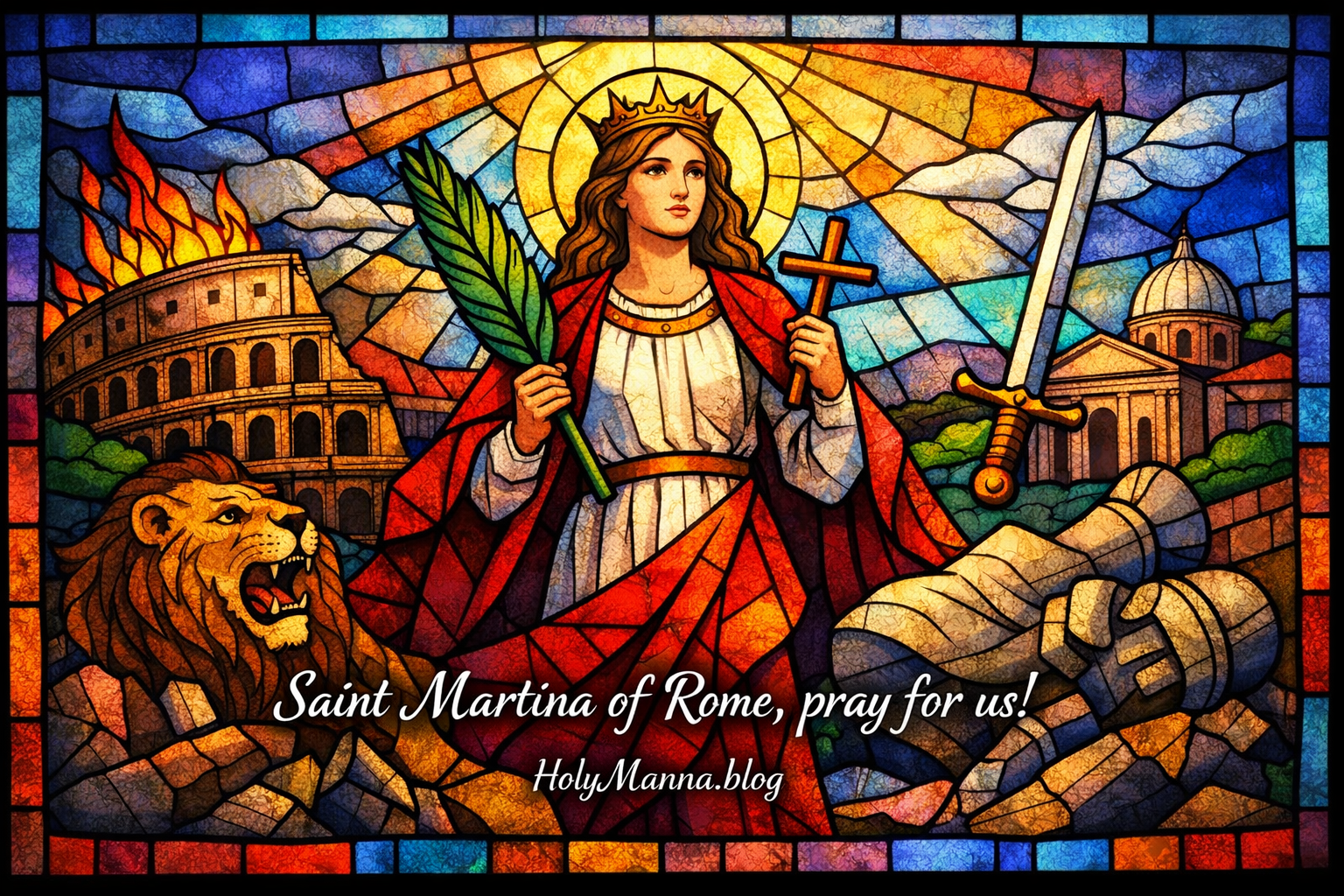 January 30th – Saint of the Day: Saint Martina of Rome, Virgin & Martyr