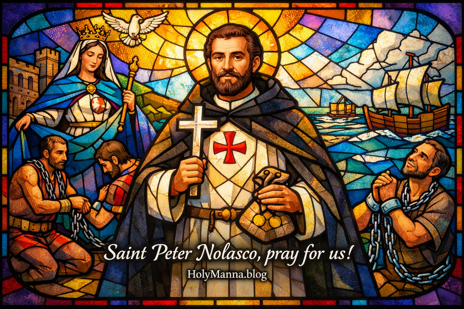 January 28th – Saint of the Day: Saint Peter Nolasco, Merchant & Founder of the Mercedarians