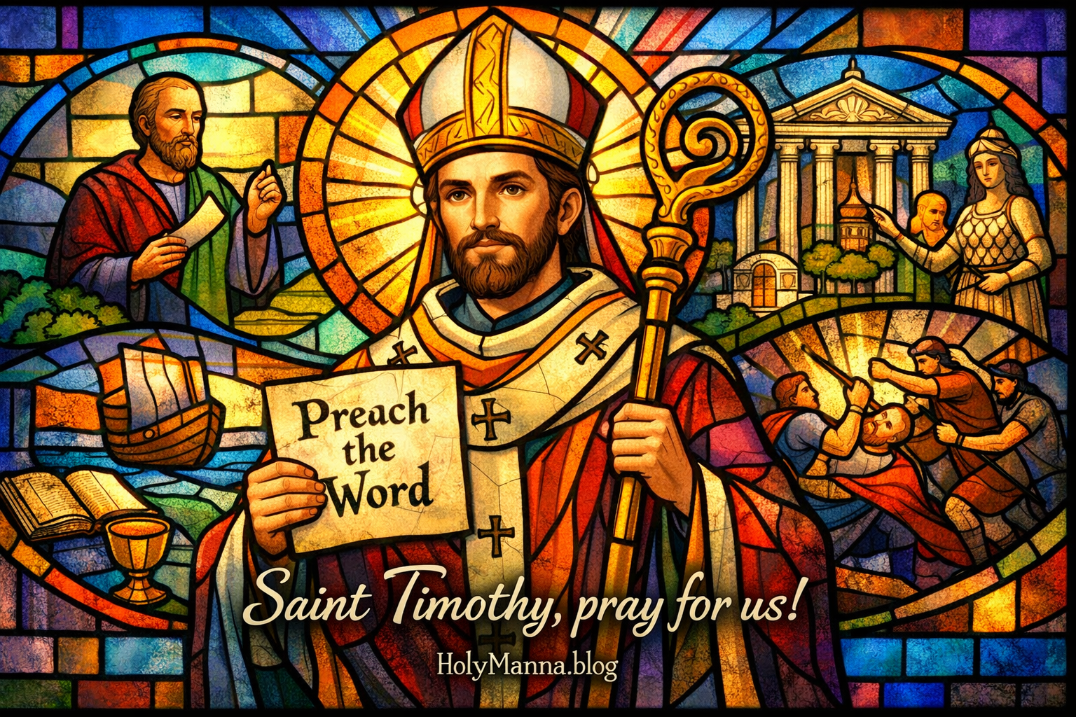 January 26th – Saint of the Day: Saint Timothy, Bishop & Martyr