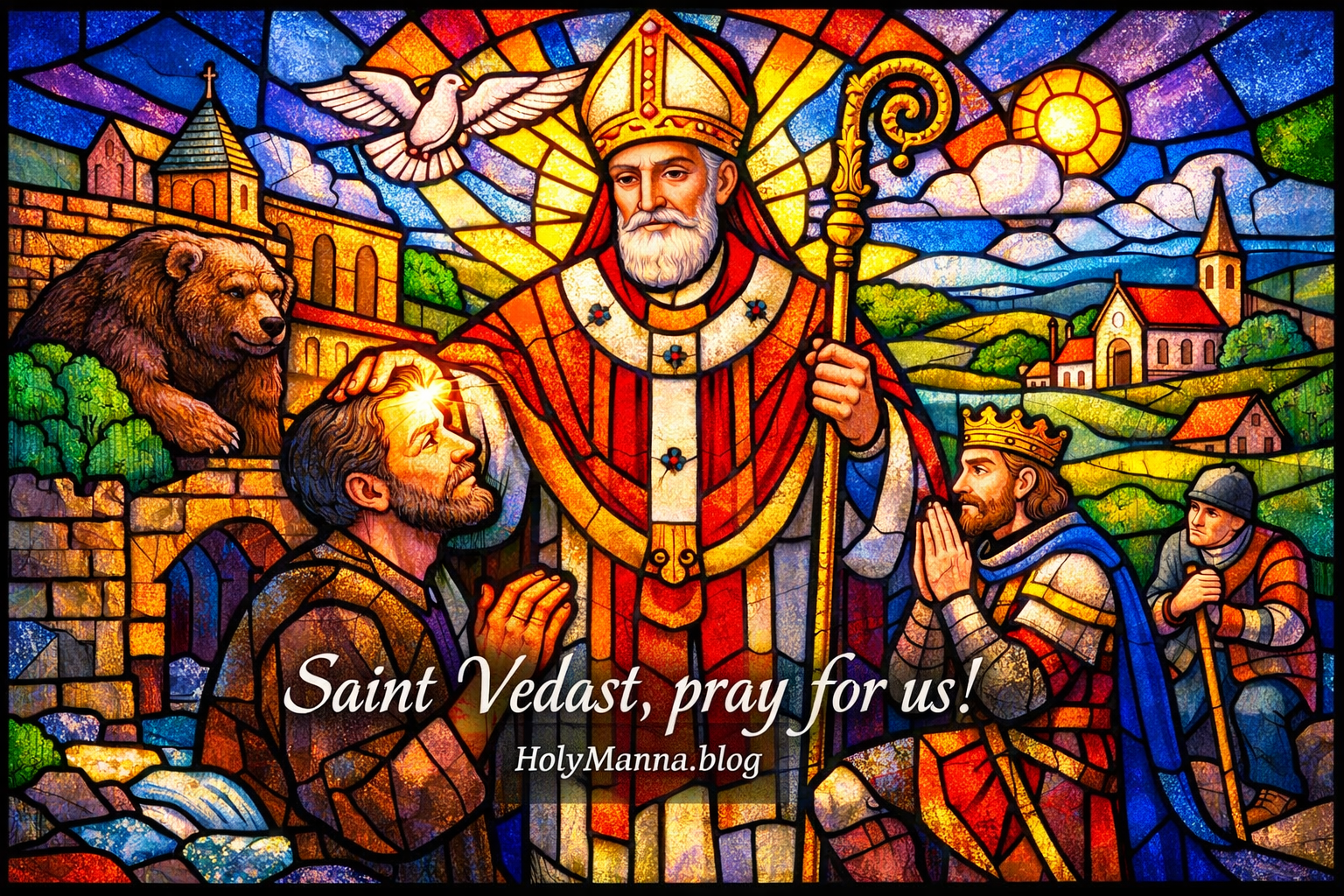 February 6th – Saint of the Day: Saint Vedast (Vaast), Bishop