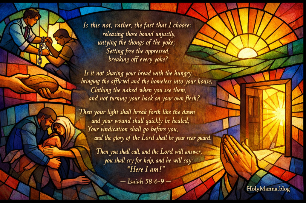 February 20, 2026 – The Fast God Wants in Today’s Mass&nbsp;Readings