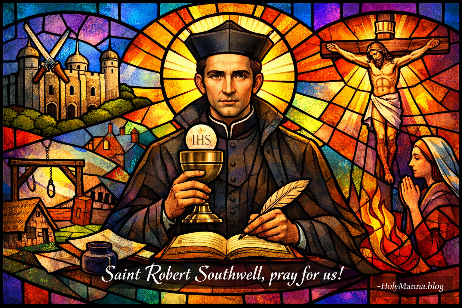 February 21st – Saint of the Day: Saint Robert Southwell, Jesuit Priest & Martyr