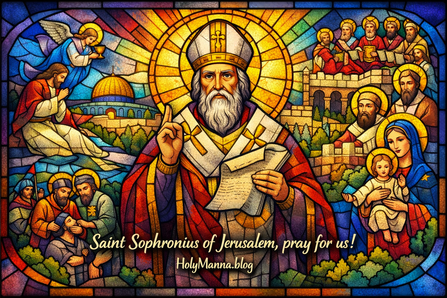 March 11th – Saint of the Day: Saint Sophronius of Jerusalem,&nbsp;Patriarch