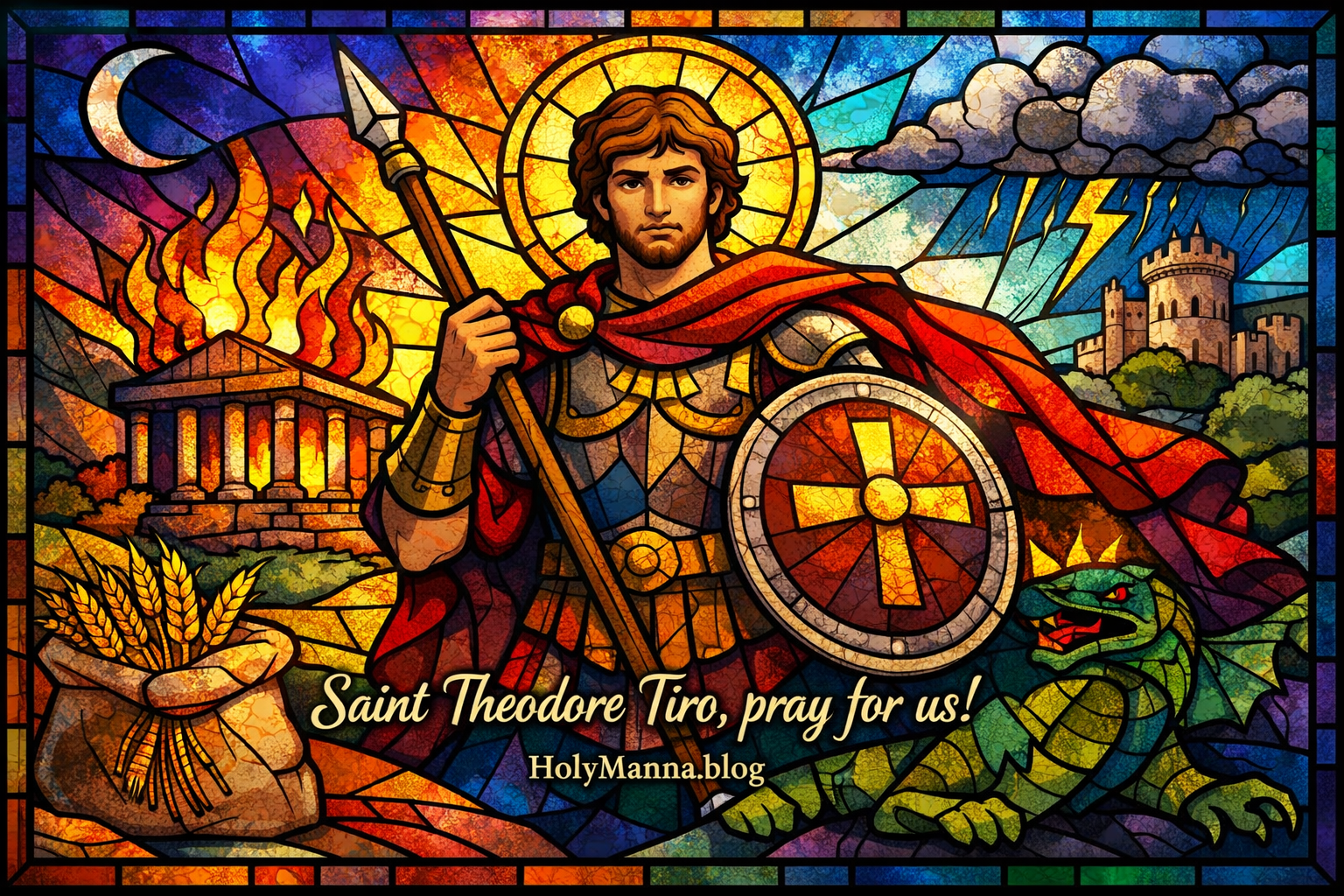 February 17th – Saint of the Day: Saint Theodore Tiro, Soldier &&nbsp;Martyr