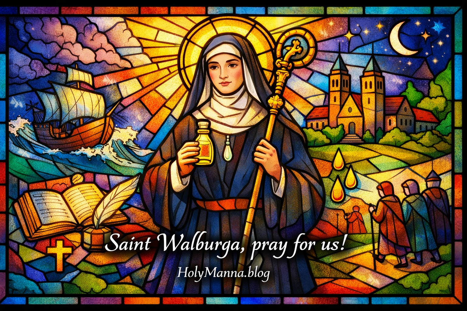 February 25th – Saint of the Day: Saint Walburga, Benedictine Nun & Abbess