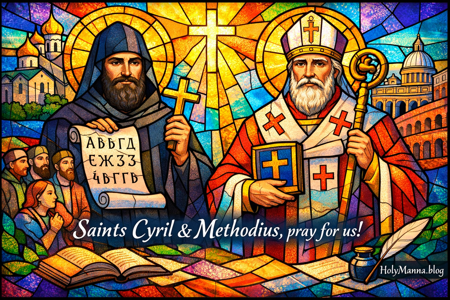 February 14th – Saint of the Day: Saints Cyril, Monk, and Methodius, Bishop