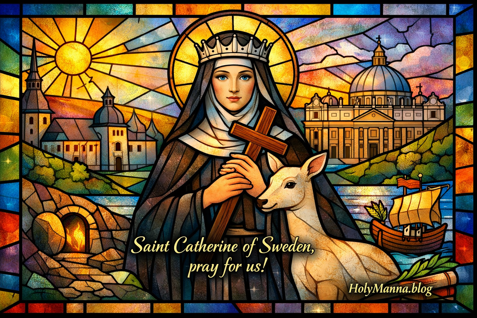 March 24th – Saint of the Day: Saint Catherine of Sweden, Noblewoman &&nbsp;Virgin