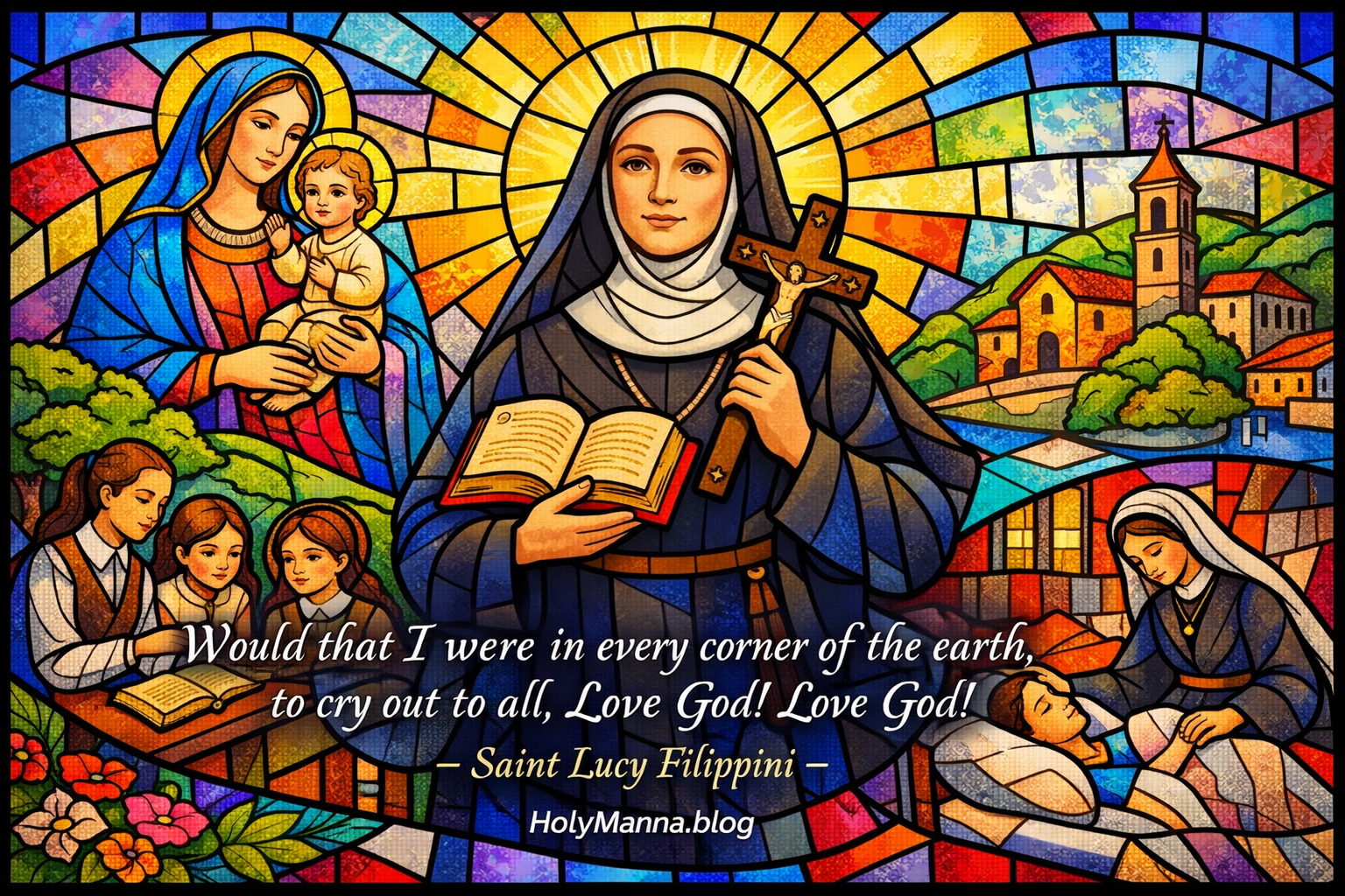 March 25th – Saint of the Day: Saint Lucy Filippini, Founder of Maestre Pie&nbsp;Filippini