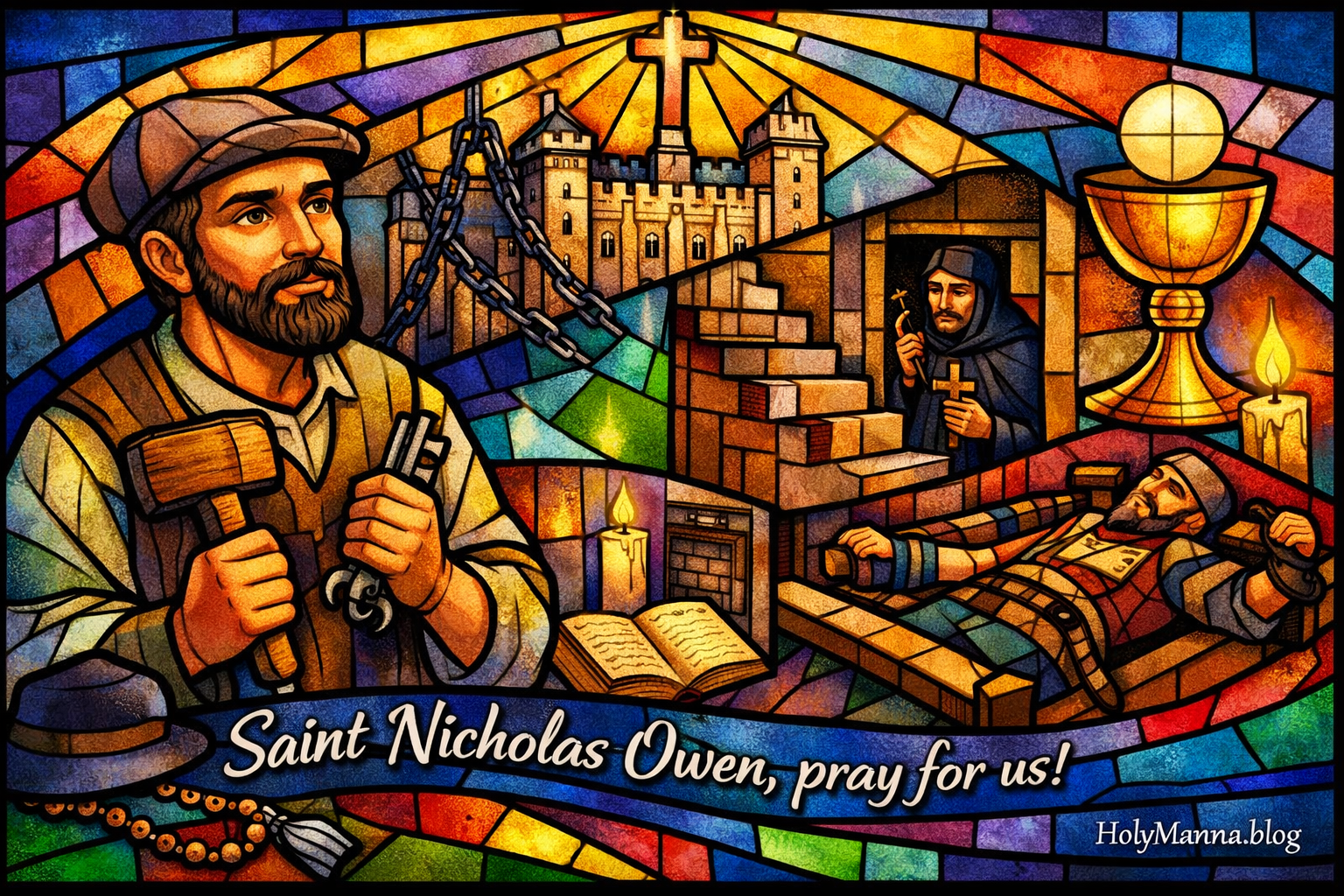 March 22nd – Saint of the Day: Saint Nicholas Owen, Carpenter, Jesuit Lay Brother &&nbsp;Martyr