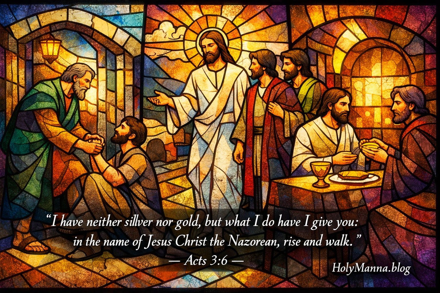 April 8, 2026 – From the Beautiful Gate to Emmaus in Today’s Mass&nbsp;Readings