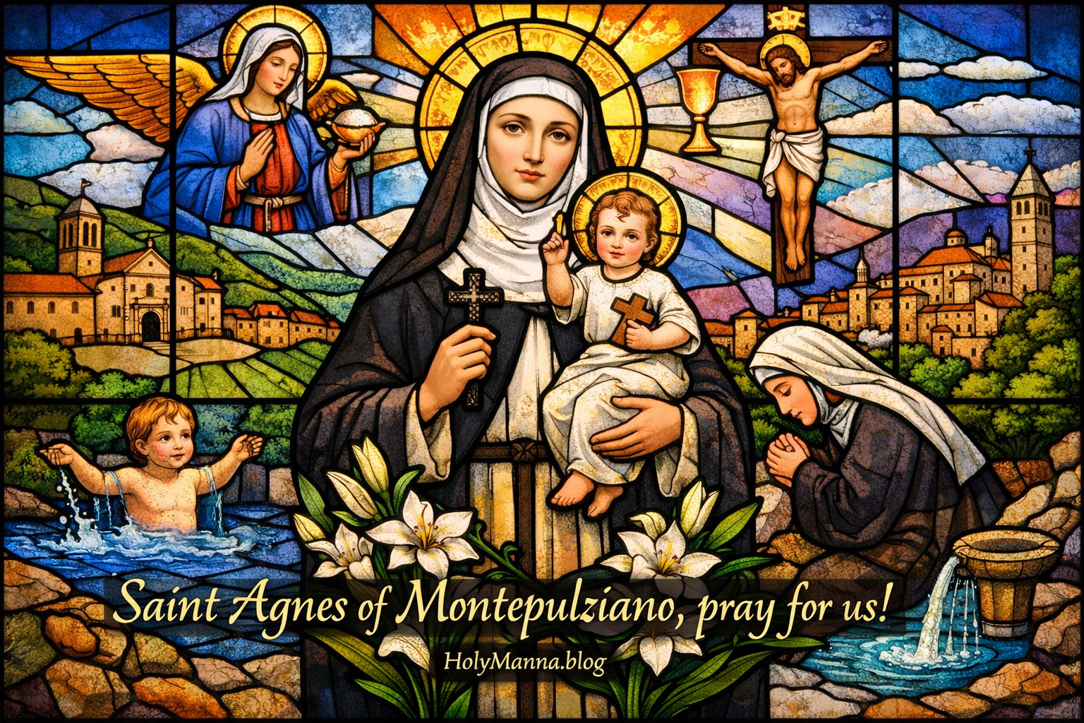 April 20th – Saint of the Day: Saint Agnes of Montepulciano, Dominican Abbess &&nbsp;Mystic