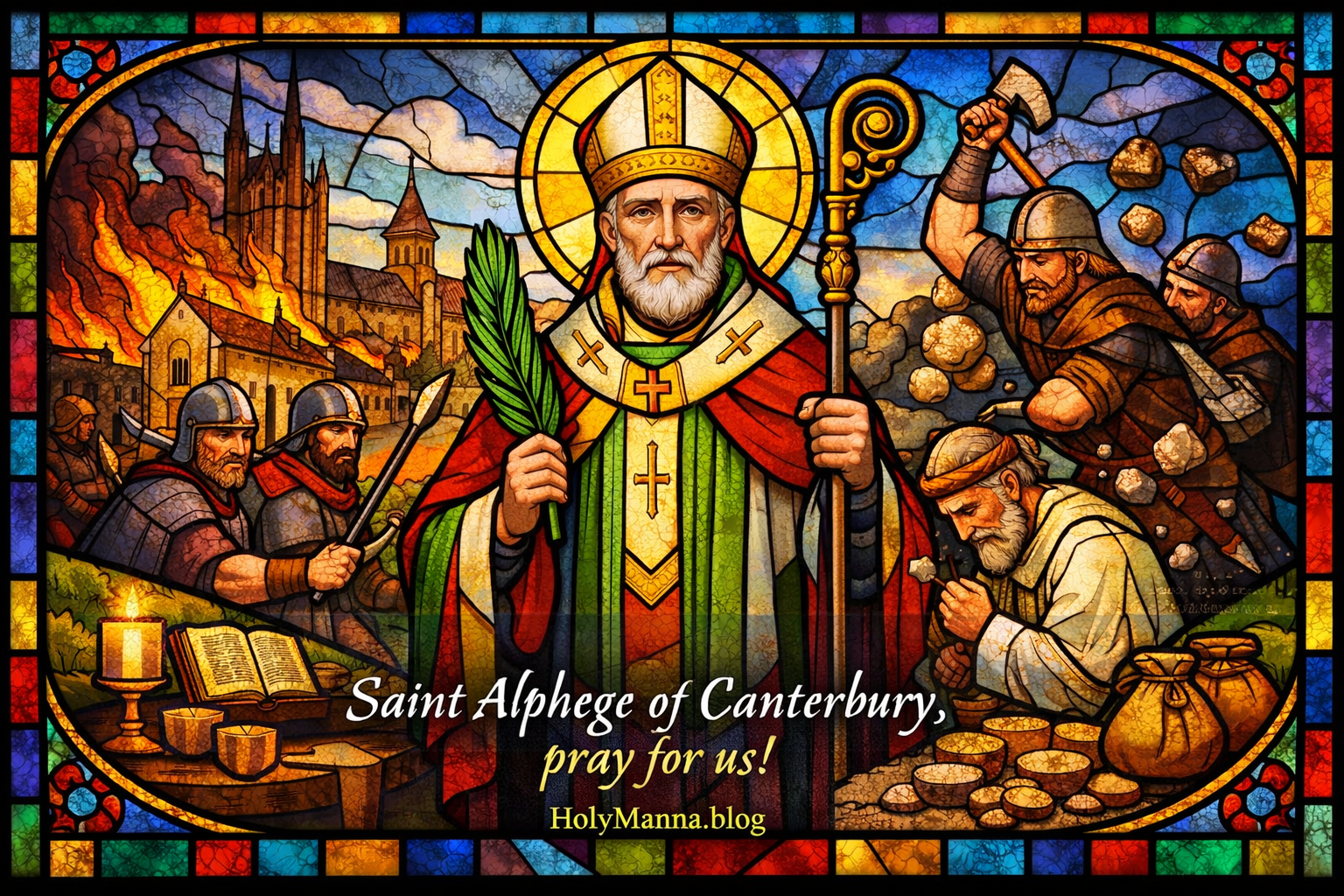April 19th – Saint of the Day: Saint Alphege of Canterbury, Archbishop, Monk &&nbsp;Martyr