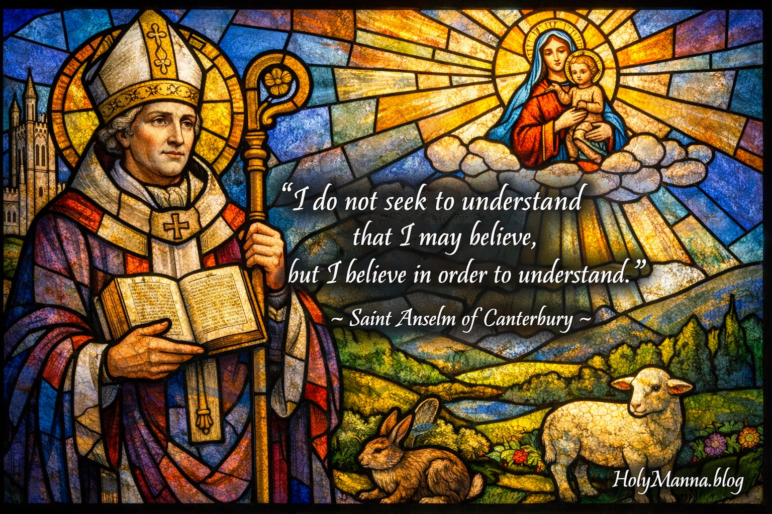 April 21st – Saint of the Day: Saint Anselm of Canterbury, Archbishop, Abbot & Doctor of the&nbsp;Church