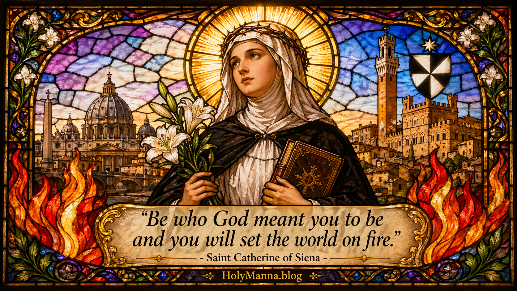 April 29th – Saint of the Day: Saint Catherine of Sienna, Dominican Mystic, Virgin & Doctor of the Church