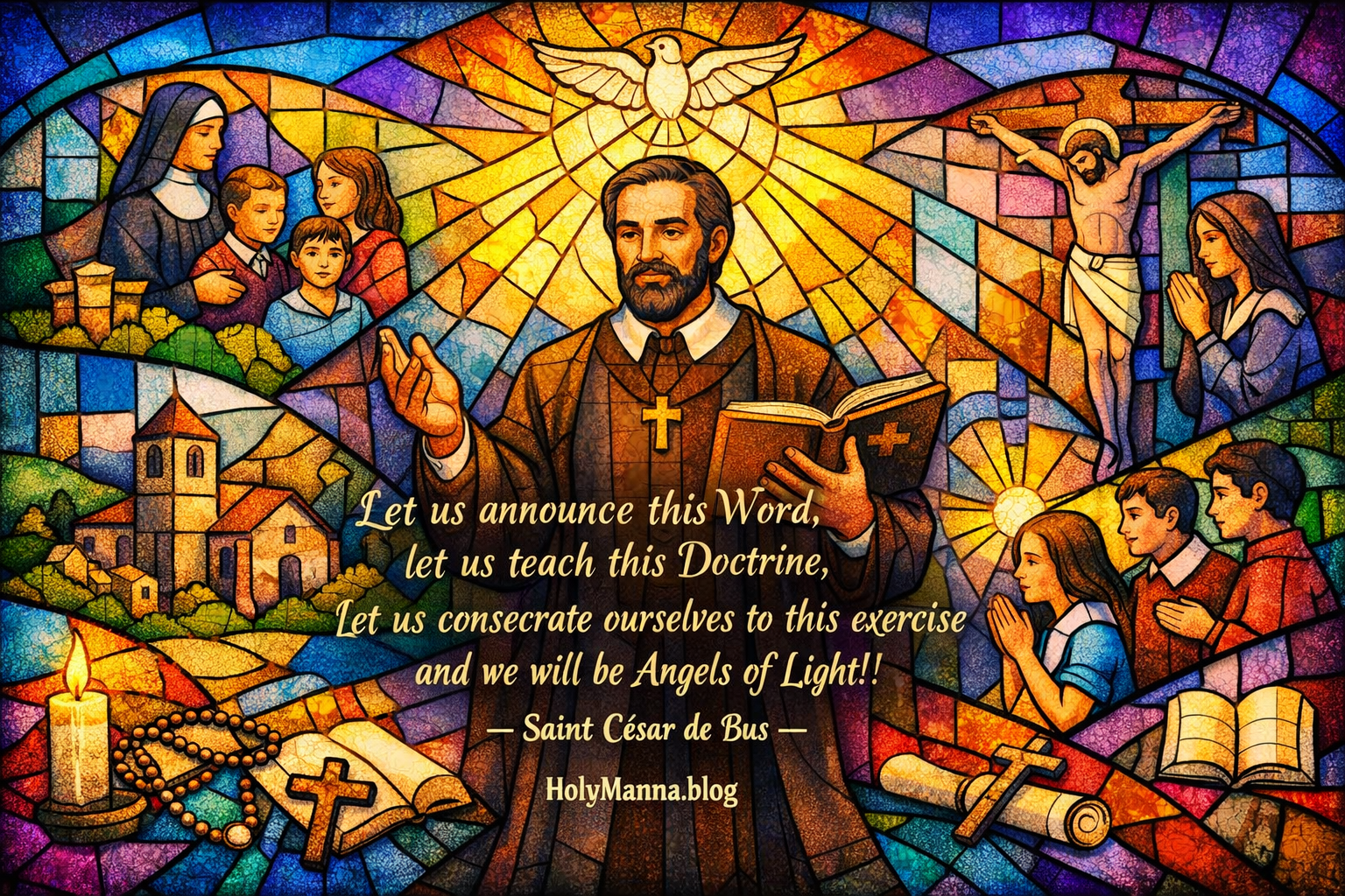 April 15th – Saint of the Day: Saint César de Bus, Priest & Founder of the Congregation of the Fathers of Christian&nbsp;Doctrine