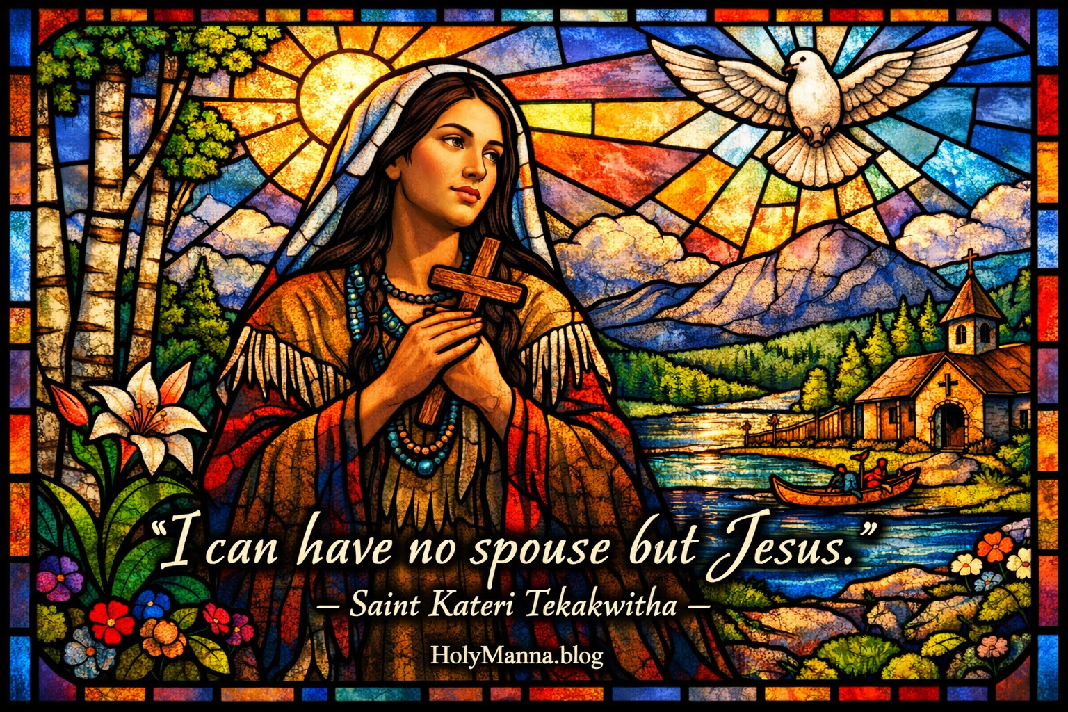 April 17th – Saint of the Day: Saint Kateri Tekakwitha,&nbsp;Virgin