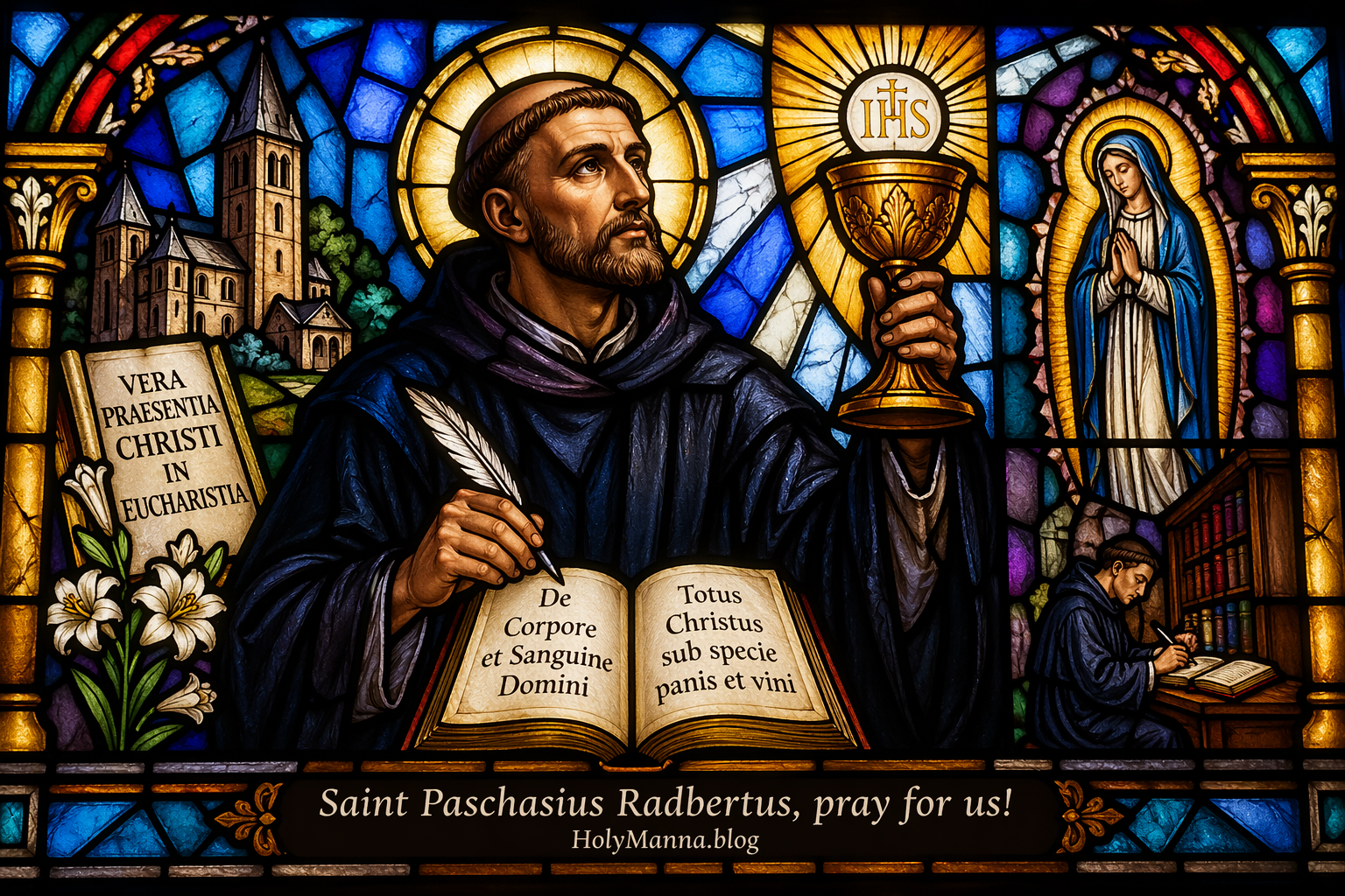 April 26th – Saint of the Day: Saint Paschasius Radbertus, Benedict Monk & Abbot