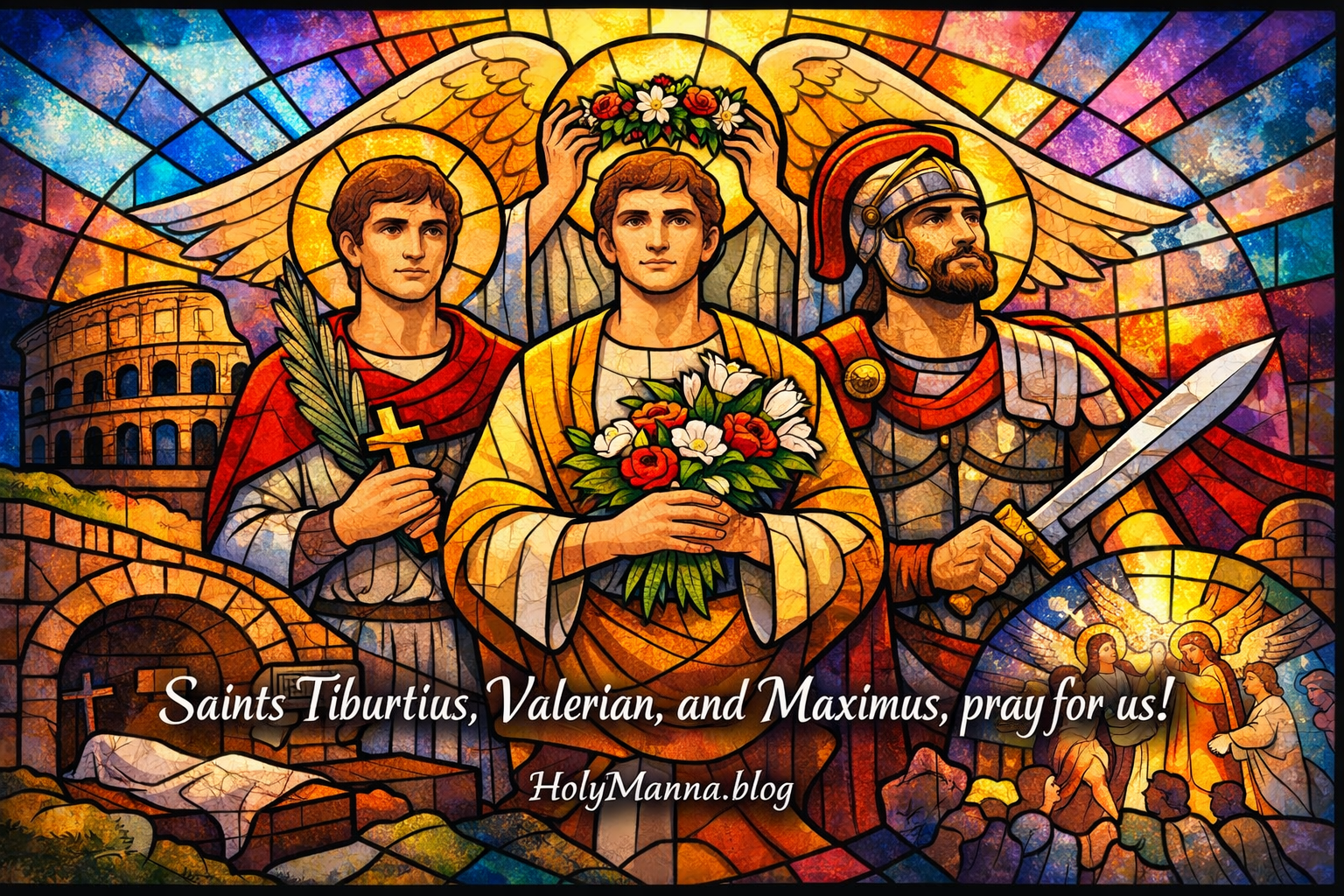 April 14th – Saint of the Day: Saints Tiburtius, Valerian, and Maximus,&nbsp;Martyrs