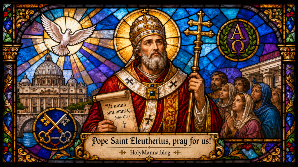 May 26th – Saint of the Day: Pope Saint Eleutherius,&nbsp;Martyr