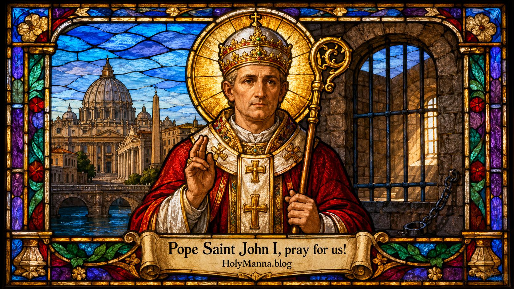 May 18th – Saint of the Day: Pope Saint John I,&nbsp;Martyr