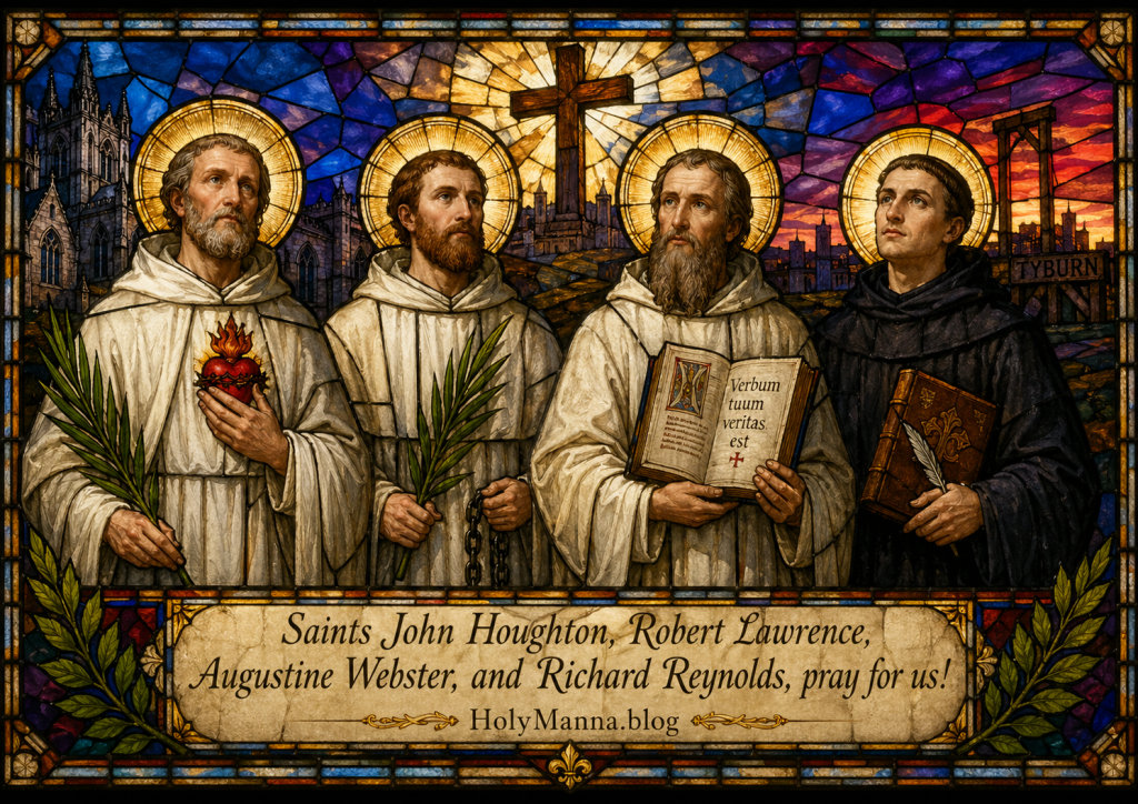 May 4th – Saint of the Day: Saints John Houghton, Robert Lawrence, Augustine Webster, and Richard Reynolds,&nbsp;Martyrs