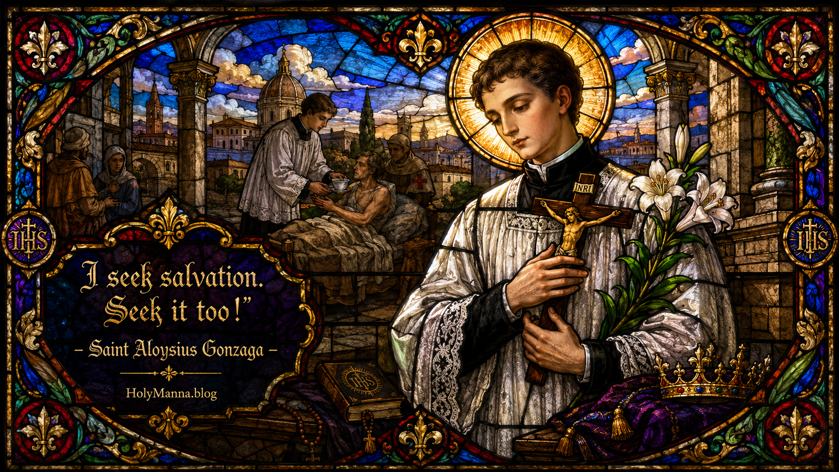 June 21st – Saint of the Day: Saint Aloysius Gonzaga, Nobleman & Jesuit Religious