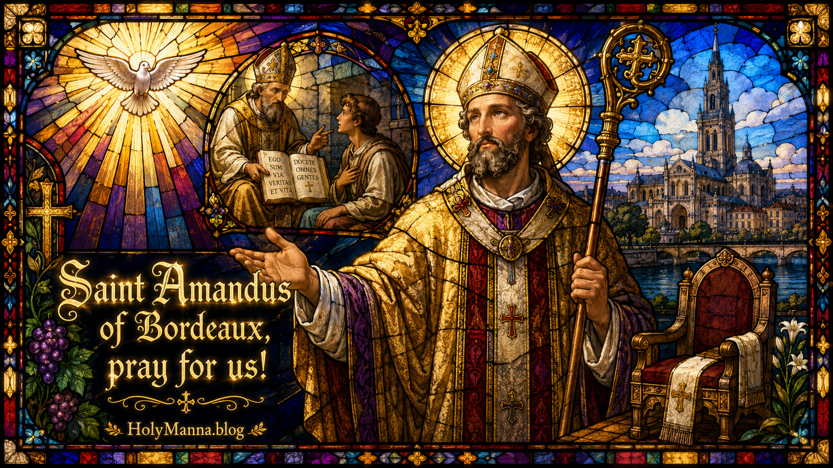 June 18th – Saint of the Day: Saint Amandus of Bordeaux, Bishop & Defender of the&nbsp;Faith