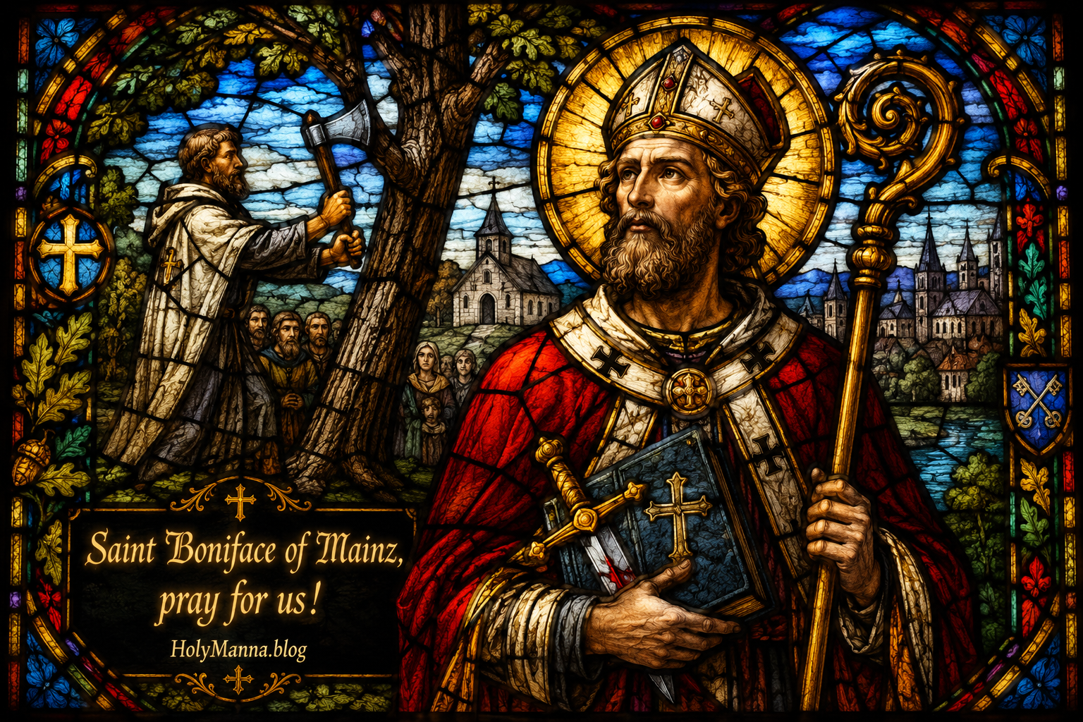 June 5th – Saint of the Day: Saint Boniface of Mainz, Benedictine Monk, Missionary Bishop &&nbsp;Martyr