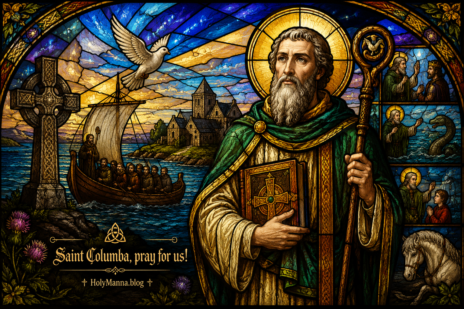 June 9th – Saint of the Day: Saint Columba, Missionary Priest, Monk &&nbsp;Abbot