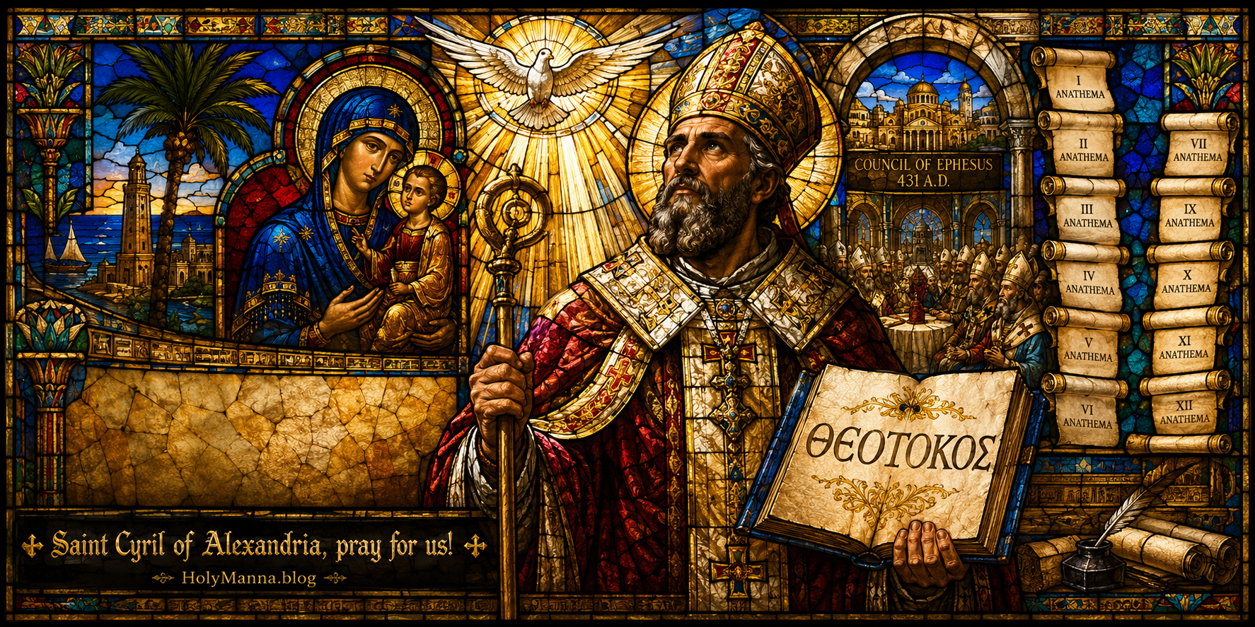 June 27th – Saint of the Day: Saint Cyril of Alexandria, Patriarch & Doctor of the Church