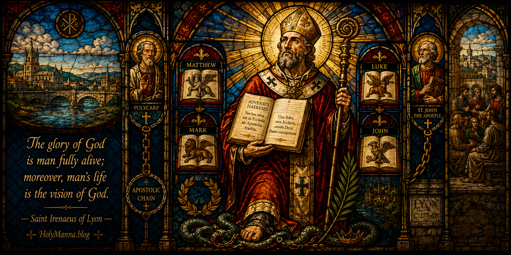 June 28th – Saint of the Day: Saint Irenaeus of Lyon, Bishop & Doctor of the Church