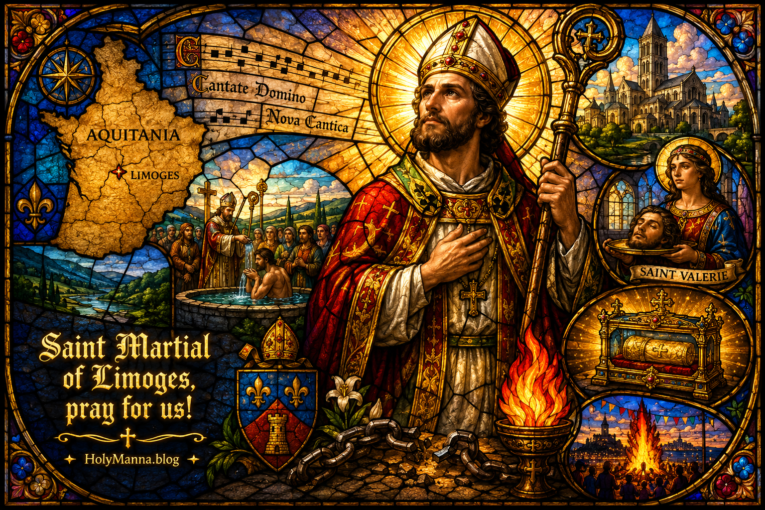 June 30th – Saint of the Day: Saint Martial of Limoges, Bishop &&nbsp;Missionary