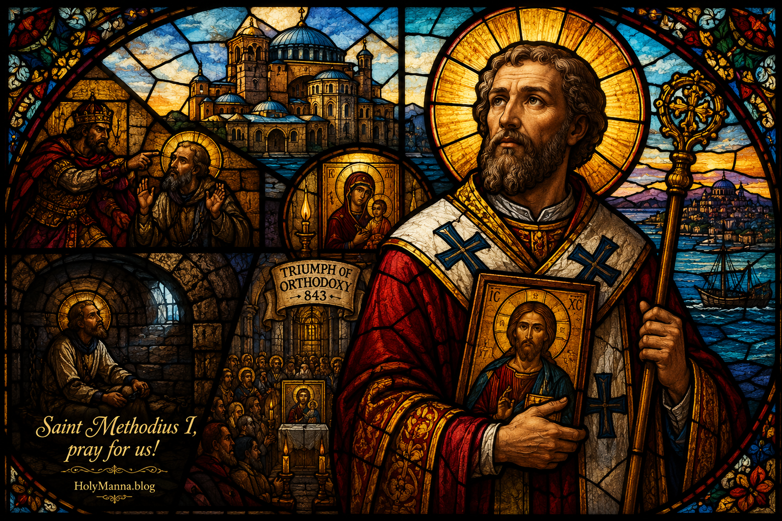 June 14th – Saint of the Day: Saint Methodius I, Patriarch of Constantinople, Monk, Scholar &&nbsp;Confessor