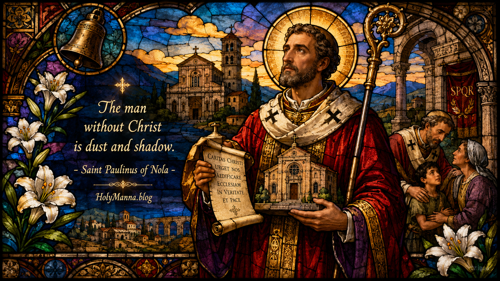 June 22nd – Saint of the Day: Saint Paulinus of Nola, Aristocrat, Poet, Husband, Governor & Bishop